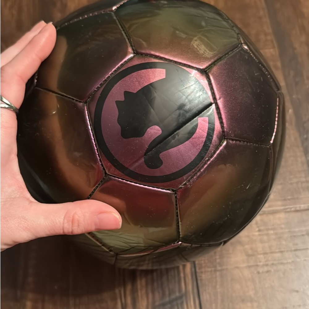 PUMA size 5 Metallic Soccer Ball with Logo